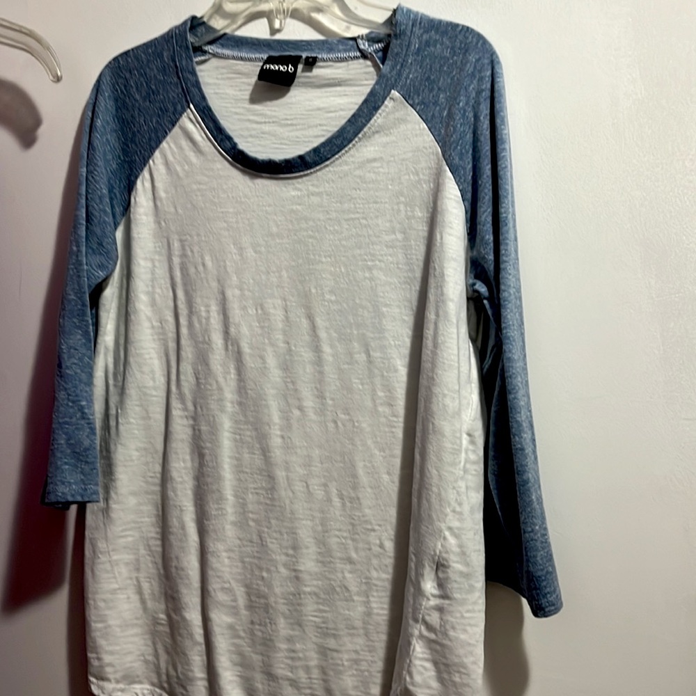 Brand new mono b jersey top quarter sleeve
